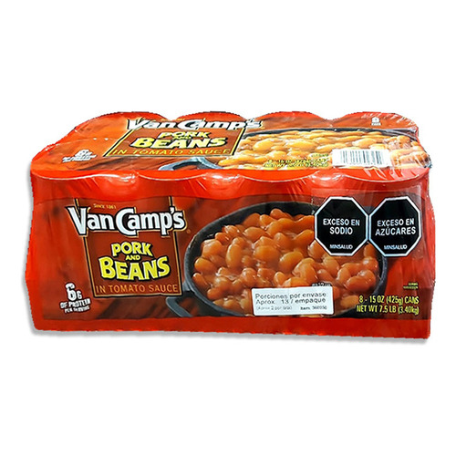 Frijoles Con Cerdo Van Camps 425g X 8 - g