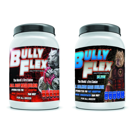 Bully Flex 1.2 + Bully Flex Salmón 1 Kg Proteína Para Perro 