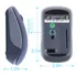 Mouse Mini Inalambrico Optico Ergonomico 1200dpi 2.4g /e Color Azul