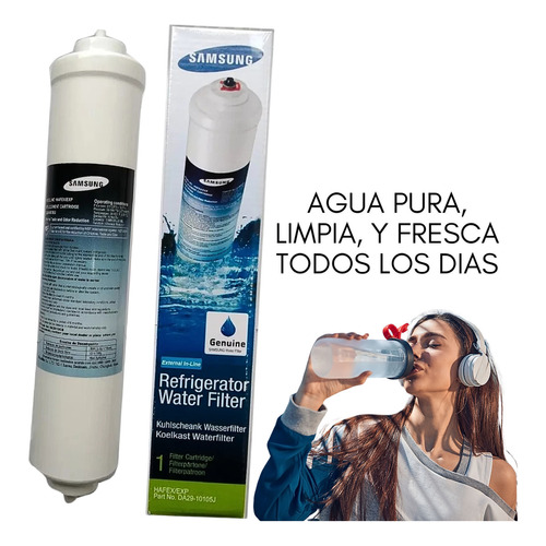 Filtro Purificador de Agua Marca Samsung Externo Modelo DA29-10105J Hafex/Exp Para Neveras y Nevecones
