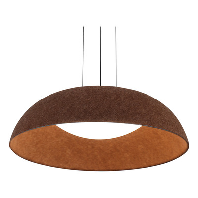 Colgante Led 72w Cct Ø50cm Fieltro Café Mks - Café