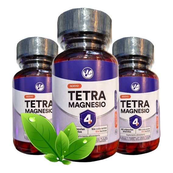 Oferta 3 Tetra Magnesio Plus 60 Cap Total 180 Capsulas