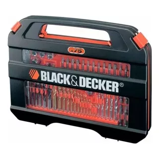 Set De Mechas Puntas Y Tubos 75 Piezas Black Decker A7153