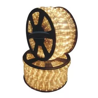 Mangueira Led Rolo 100 Metro 220v Braranca Quente+5conecdor Cor Da Luz Branco-quente