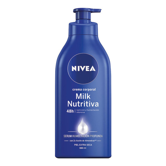 Cuidado Corporal Crema Nivea Milk Nutritiva Exta Seca 1000ml