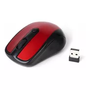 Mouse Optico Fujitel 2.4g Wireless Rojo / Dismac