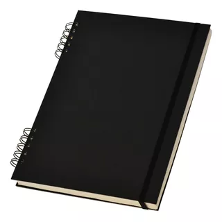 Cuaderno A4 Negro Ecológico (21x30cm) Tapa Dura 80 Hojas