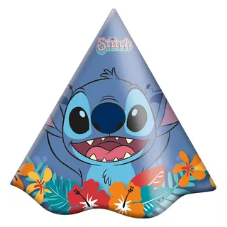 Chapéu De Aniversário Festa Stitch 8 Uni Festcolor