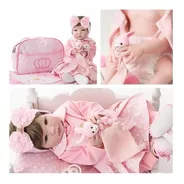 Bebe Reborn Menina Boneca Carol 100% Silicone- 12x S/ Juros