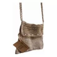 Bandolera Bicolor Lana Crochet / Artesanal (tlc55)