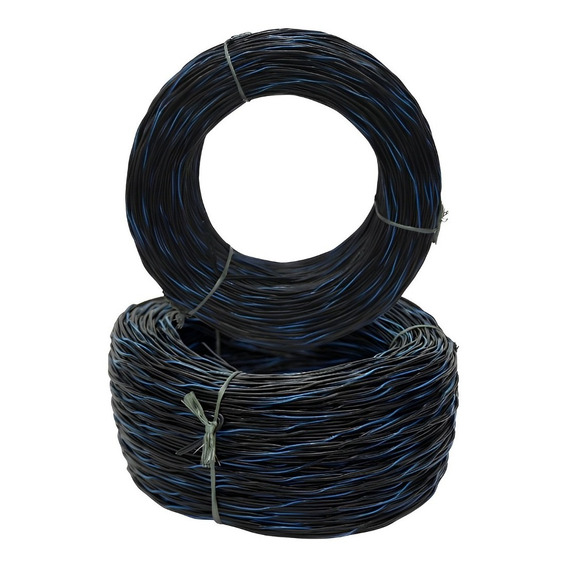 Cable Blanco/negro Duplex Dwt 2x20 Exterior Neopren 200 Mt