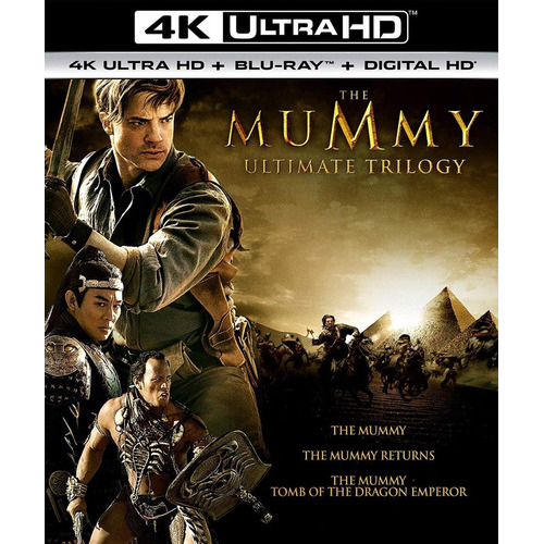 La Momia Trilogia Brendan Fraser Pelicula 4k + Blu-ray
