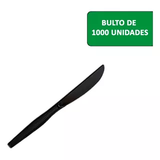 Cuchillo Negro Desechable A Granel Bulto De 1000 Unidades