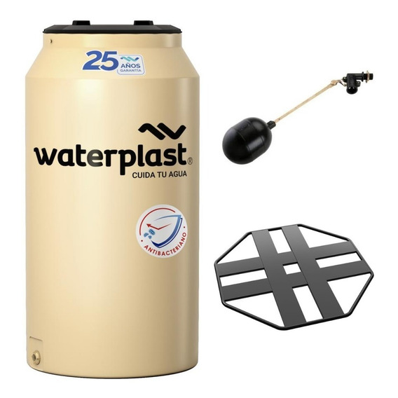 Tanque Ultradelgado Tricapa Waterplast 500l+base+flotante