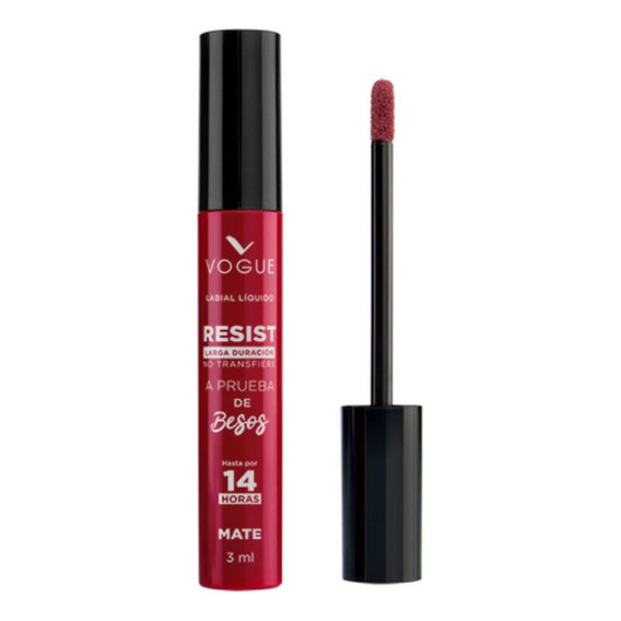 Labial Resist Vogue Apasiaonda 3ml Acabado Mate Color Apasionada