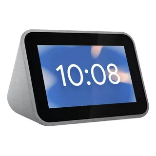 Parlante Inteligente Lenovo Smart Clock Cd-4n341y Con Asistente Virtual Google Assistant, Pantalla Integrada De 4  Gray 100v/240v