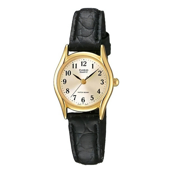 Reloj Casio Análogo Mujer Ltp-1094q-7b2rdf Correa Cuero