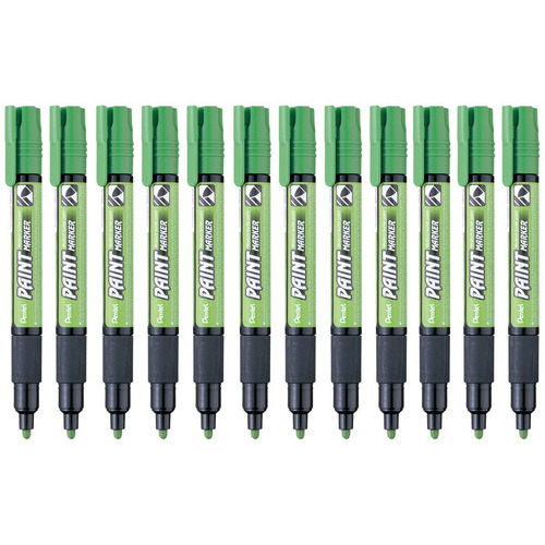 Marcador Permanente Pentel Paint Marker Mmp20 Base Aceite Color Verde Claro