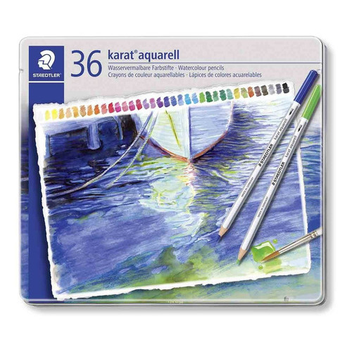 Lápiz de acuarela Staedtler Karat de 36 colores