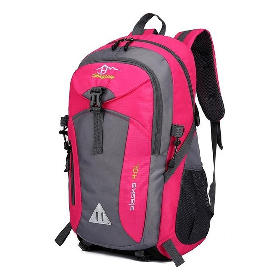 Mochila Deportiva Viaje Gym Back Pack Colores Montaña Am7 Color Fucsia