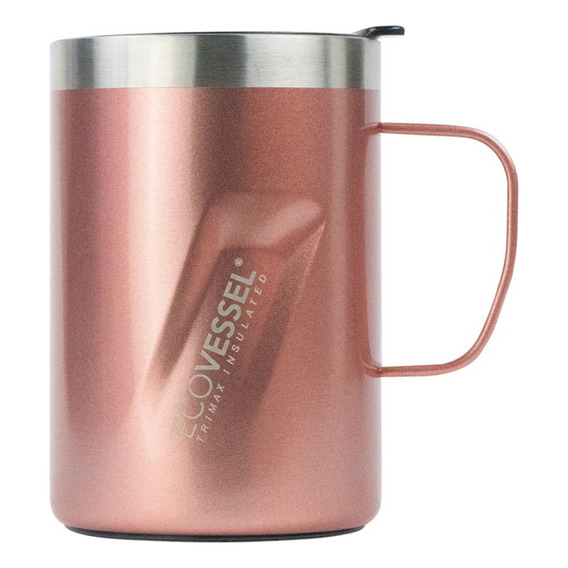 Taza Insulada Transit 355ml Oro Rosa, Ecovessel Color Rosa