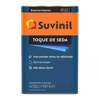 Tinta Acrílica Toque De Seda 16l Acetinado Suvinil Cores