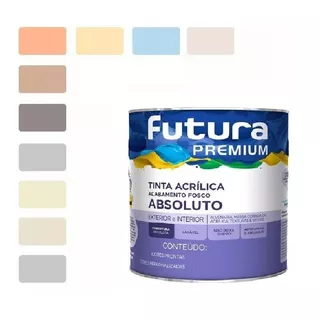 Tinta Latex Futura Fosco Premium 0,810ml Cores Tintometrica