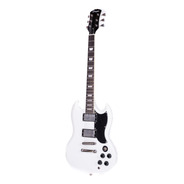 Guitarra Eléctrica Parquer Custom Sg De Caoba 2019 Blanca Multicapa