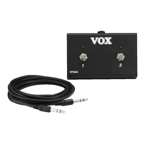 Vox Vfs-2a - Footswitch Ac15 Ac30 2 Vias Con Led - Plus Color negr