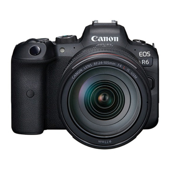  Canon EOS R Kit R6 + lente 24-105mm IS USM sin espejo color  negro 