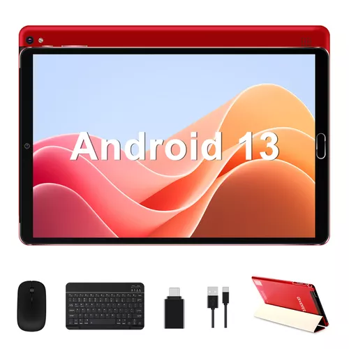 Tablet Goodtel Android 13 G2 10.1 64GB roja y 6GB de memoria RAM