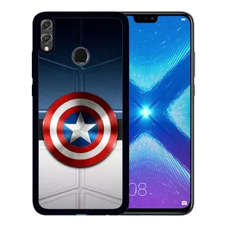 Funda Huawei Honor 8x Tpu Uso Rudo Capitán América Escudo