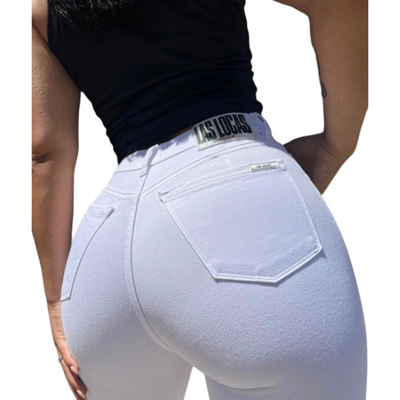 Pantalon Mujer Jeans Las Locas Elastizado Calce Perfecto 