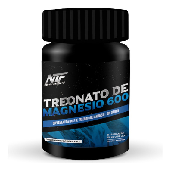 Treonato De Magnesio Sin Tacc X 100 Cap 600 Mg Nitro Fuel