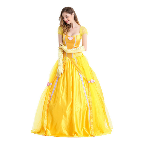 Vestido De Princesa Bella De Halloween For Adultos De La Be