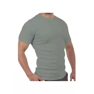 Polera De Algodón Foliage Green Fach