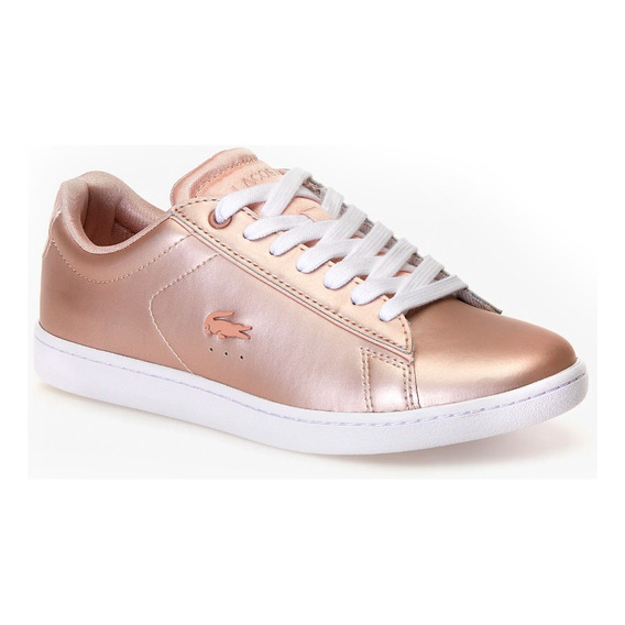 Sneakers Lacoste Carnaby Evo Color Rosa Para Mujer