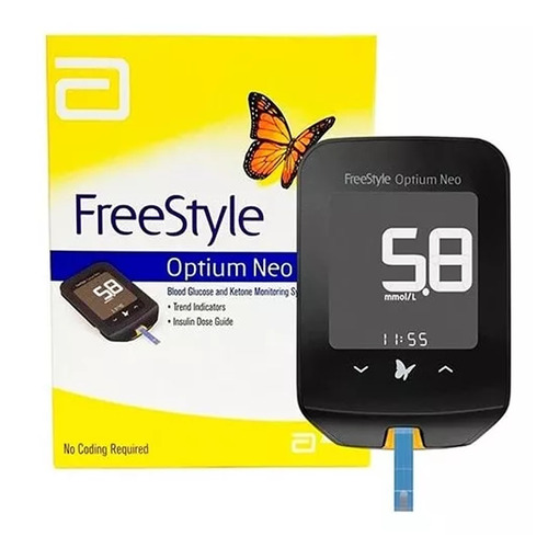 Glucometro Freestyle Optium Neo Color Negro