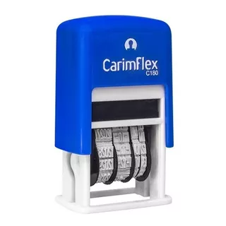 Carimbo Datador Automático Carimflex C 180 Cor Do Exterior Azul