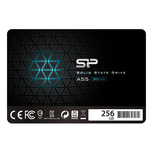 Unidad Ssd Silicon Power Ace A55 De 256gb 2.5 , Ata Iii, 7mm Color Negro