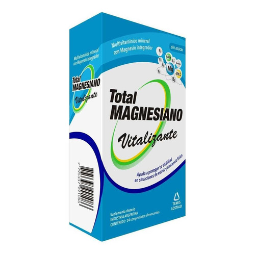 Total Magnesiano Vitalizante 24 Comprimidos Efervescentes Sabor Sin sabor
