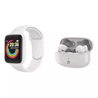 Combo Wollow Smartwatch Drako Auricular Ryo White Bluetooth