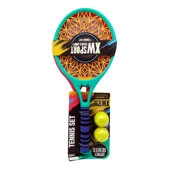 Set De 2 Raquetas De Tenis Con 2 Pelotas Incluidas