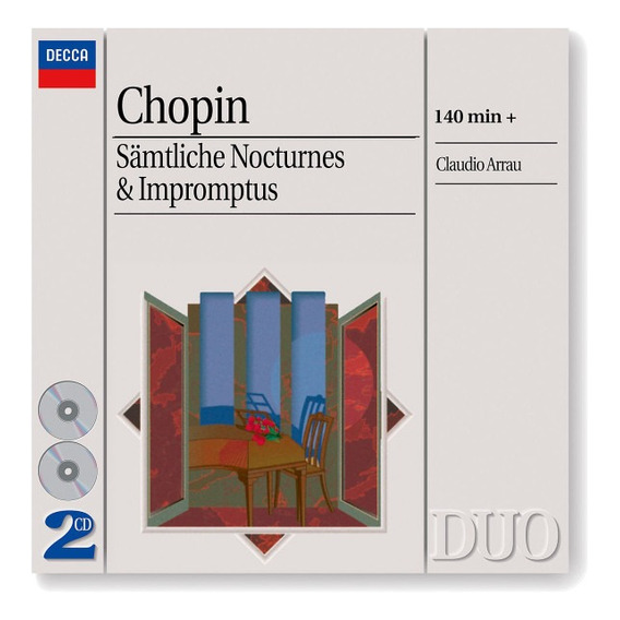 Chopin - Claudio Arrau  Sämtliche Nocturnes & Impromptus Cd