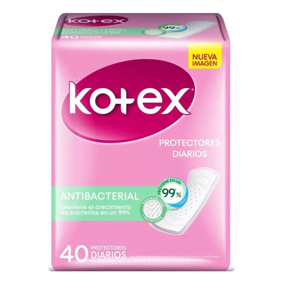 Protector Diario Kotex Antibacterial 40 Unid