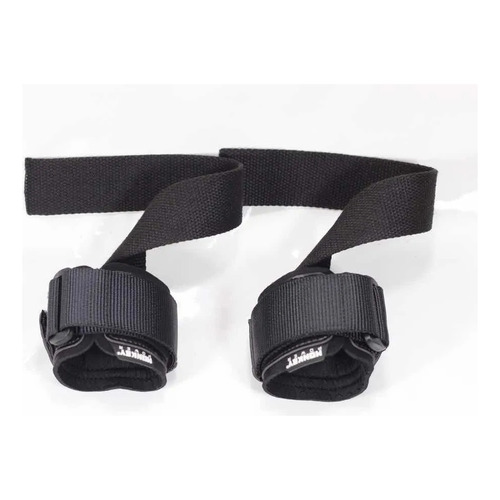 Straps Lifting Dowel Monkey Power Crossfit Gym Fitness Color Negro