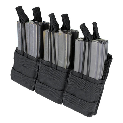 Triples Stacker M4 Mag Pouch Color Negro