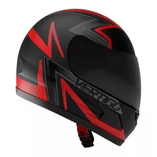 Casco Moto Vértigo Hk7 Bolt Visor Oscuro Rpm Color Rojo Flúo Tamaño Del Casco Xl