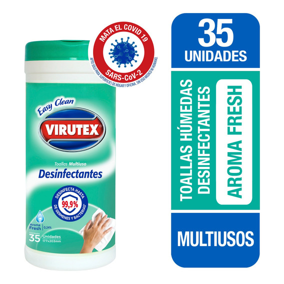 Toallas Desinfectantes Multiuso Virutex