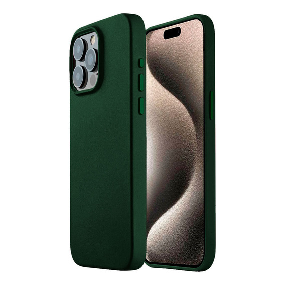 Estuche Leather Case Magsfe Para iPhone 15 Pro